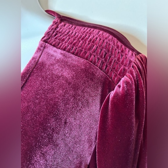 NWT Gianni Bini Leighton Velvety Wrap Dress Merlot Women’s Large - Picture 6 of 15